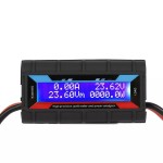 Voltmeter, wattmeter, ammeter, multifunctional, digital multimeter, 4.8 - 60 V, 150 A, black color